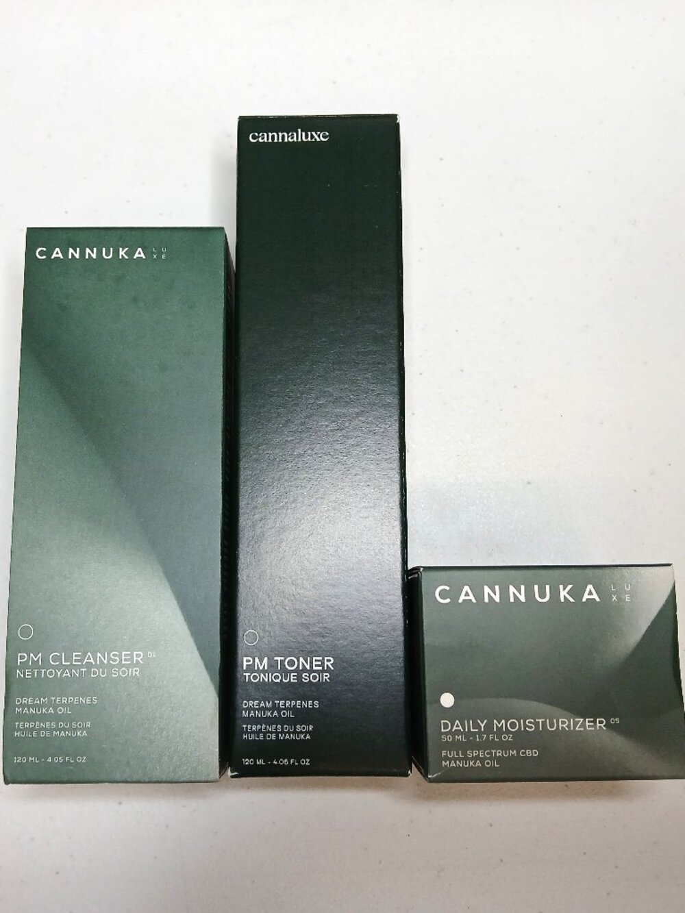 CANNA LUXE 3pc Face Care Set (PM Toners/PM Cleanser/Daily Moisture) NEW!!!